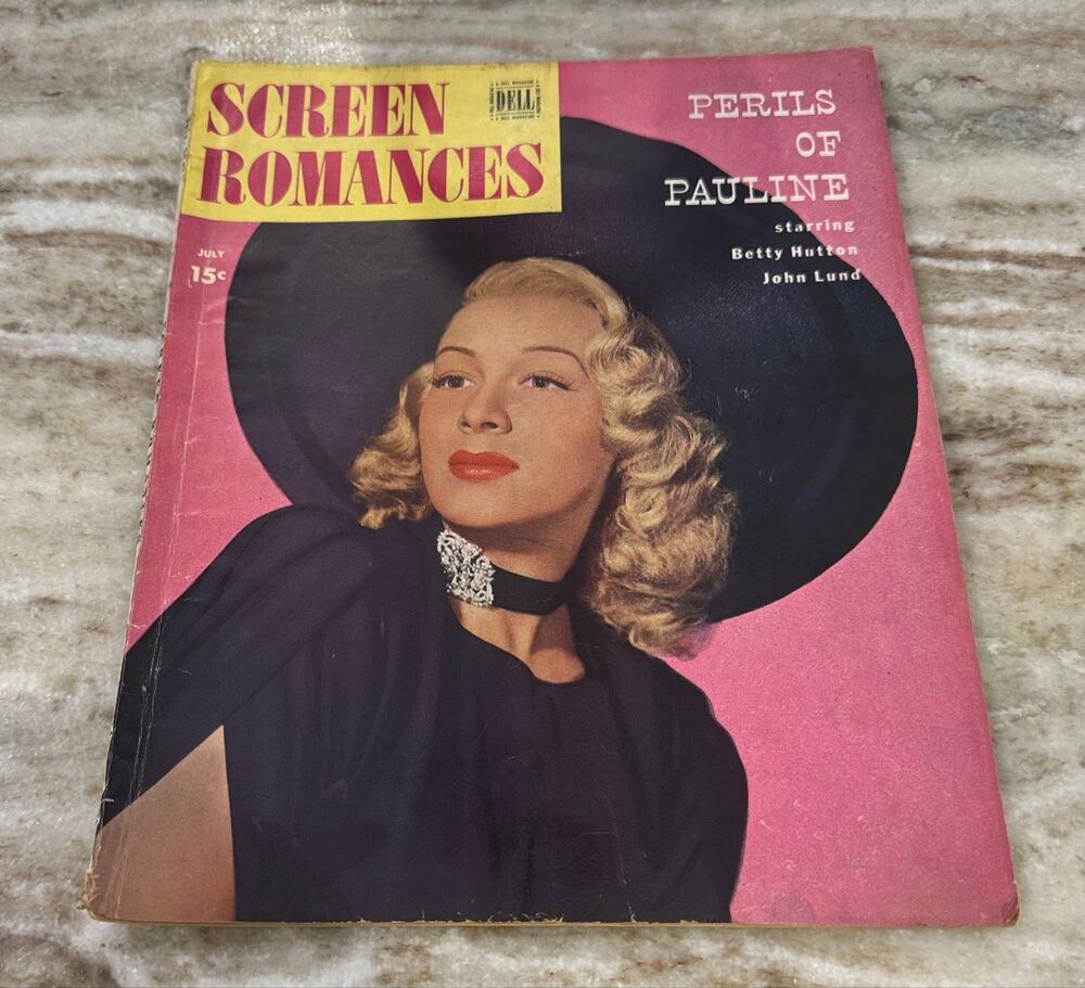 Vtg Screen Romances Magazine July 1947 Betty Hutton Ads Movies +